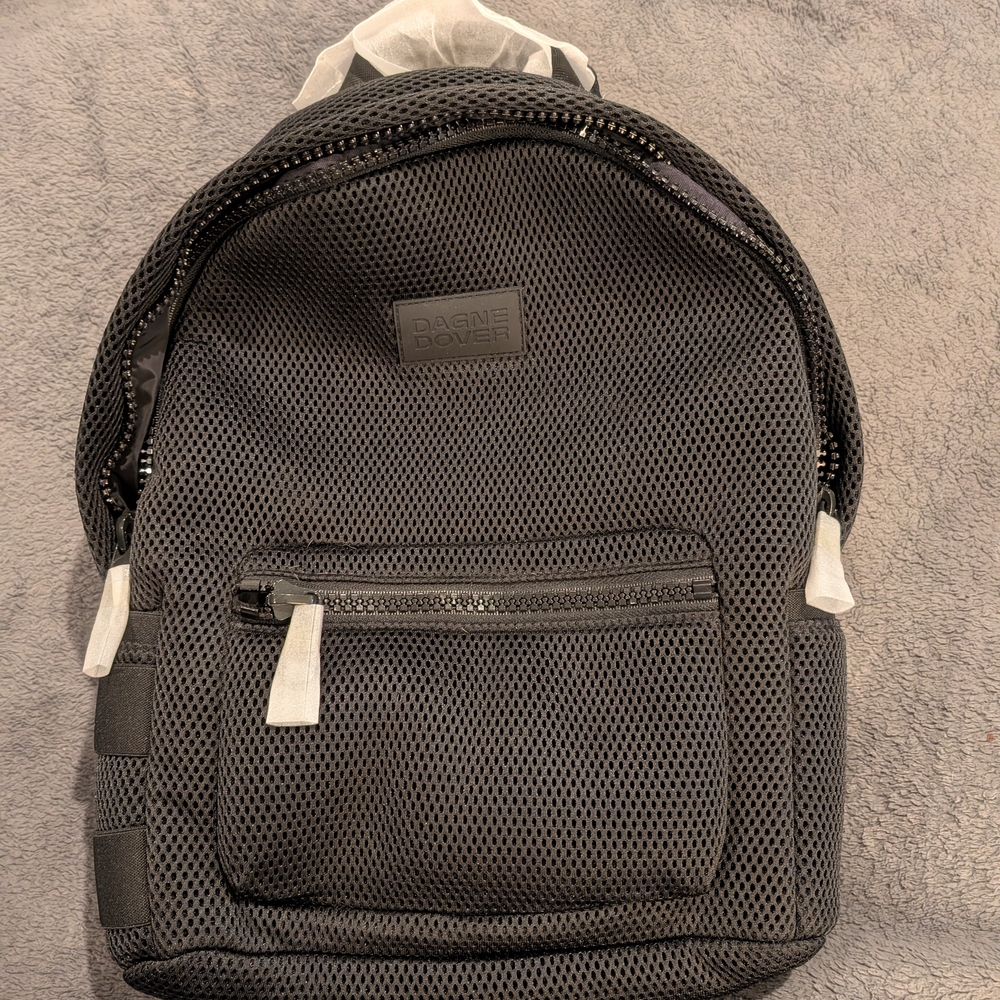 Dagne Dover Charcoal Mesh Backpack